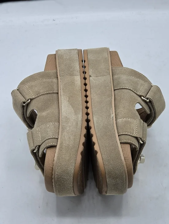 Steve Madden Bigschmona Tan Suede Platform Sandals Size 7.5 - Picture 6 of 15